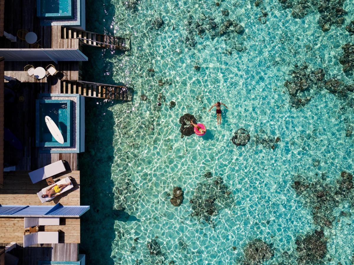 The Standard, Huruvalhi Maldives (Adults Only) Meedhoo  Exteriör bild Aerial view of the resort